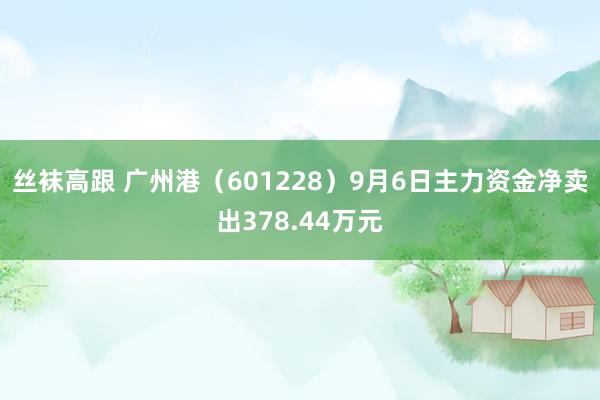 丝袜高跟 广州港（601228）9月6日主力资金净卖出378.44万元