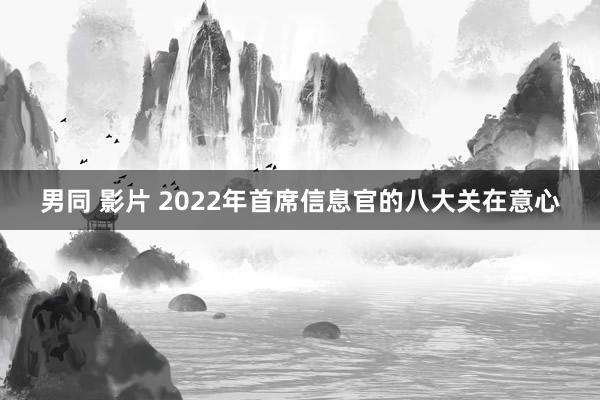 男同 影片 2022年首席信息官的八大关在意心