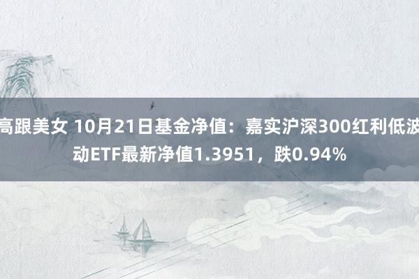 高跟美女 10月21日基金净值：嘉实沪深300红利低波动ETF最新净值1.3951，跌0.94%