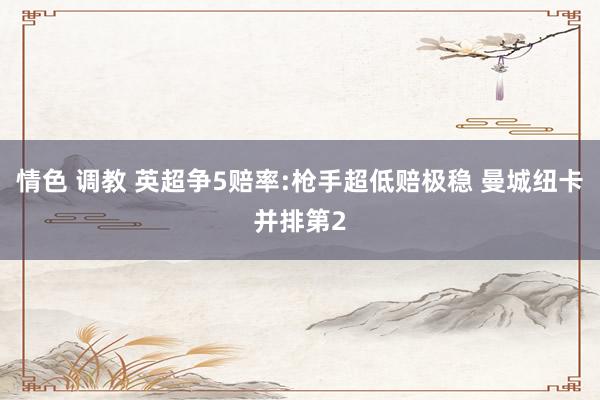 情色 调教 英超争5赔率:枪手超低赔极稳 曼城纽卡并排第2